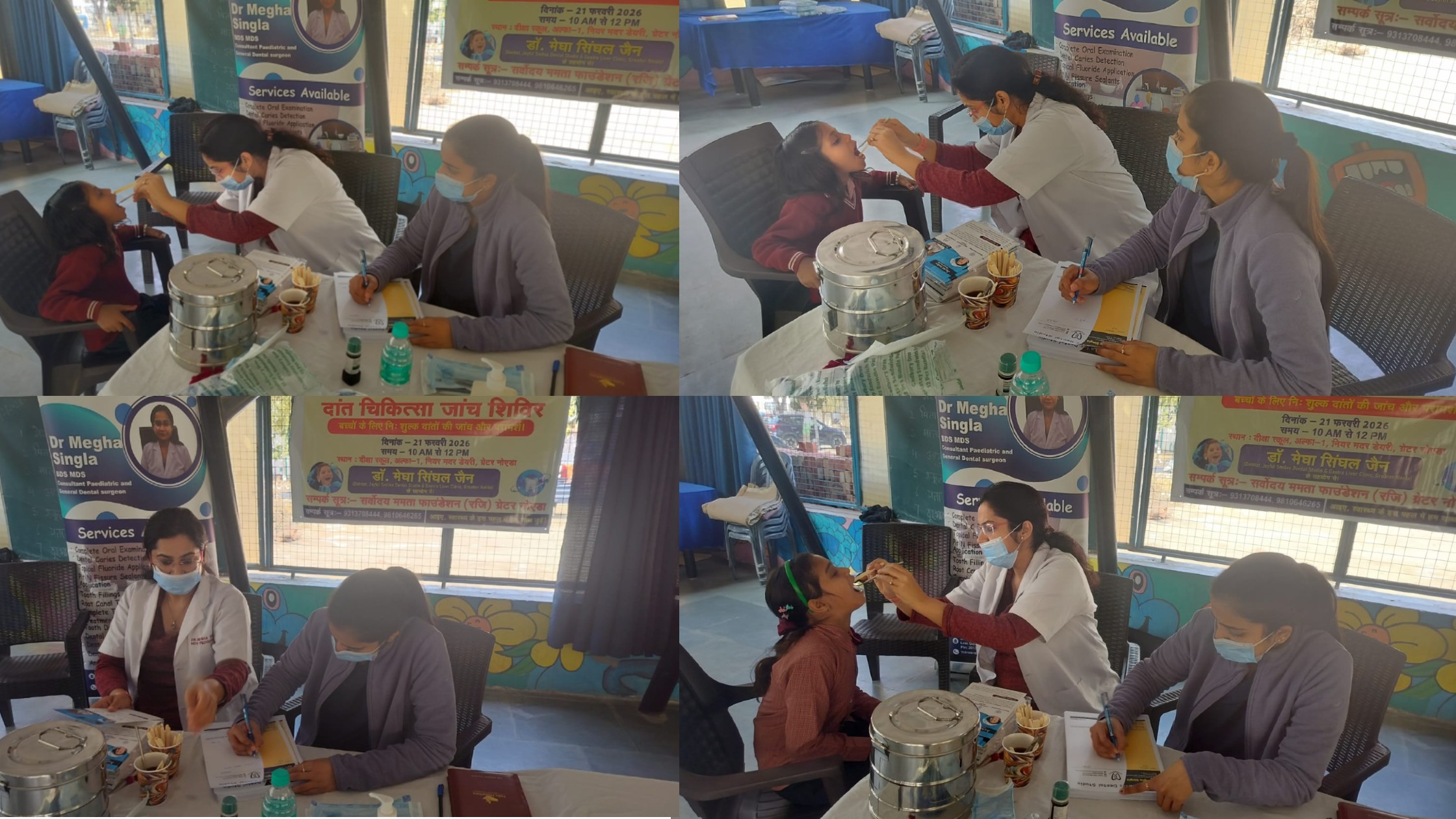 Free Dental Checkup Camp Organized at Disha School, Alpha-1 Greater Noida